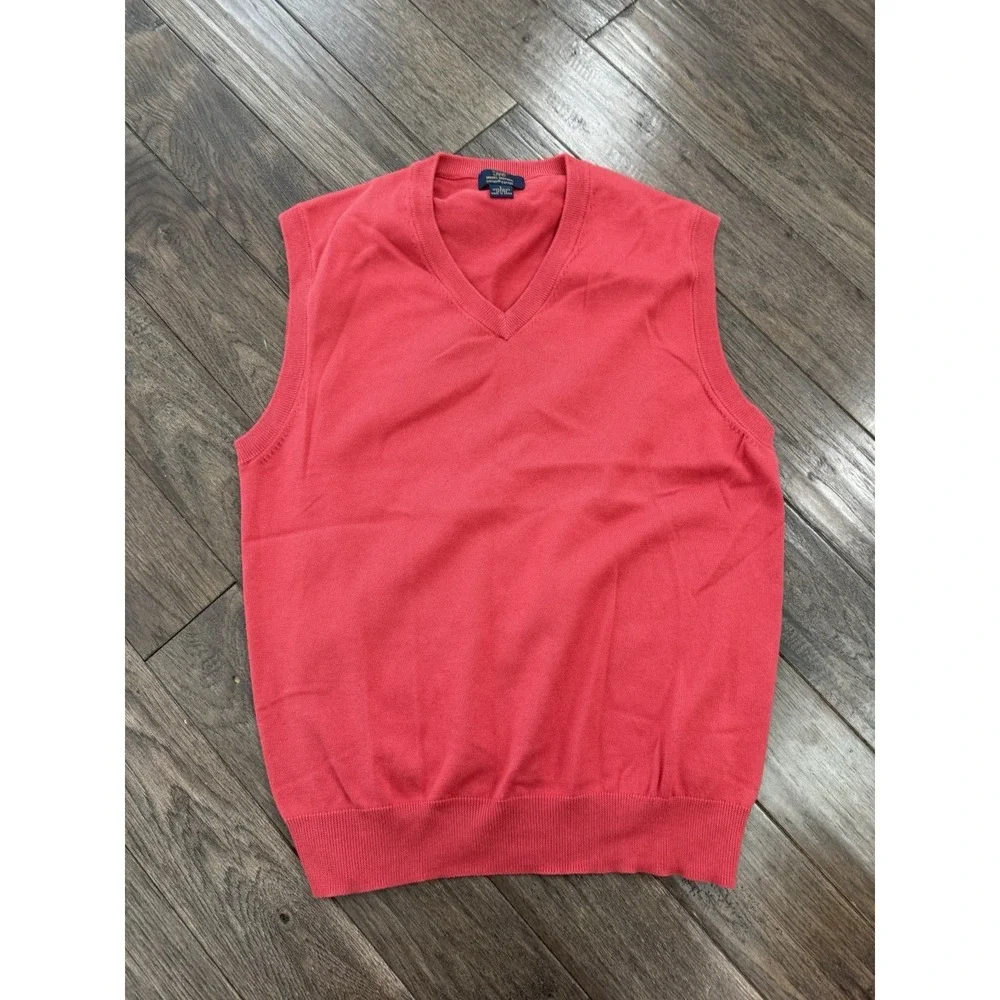 Brooks Brothers Supima Cotton Sweater Vest Men's‎ Large Preppy Academia Modern